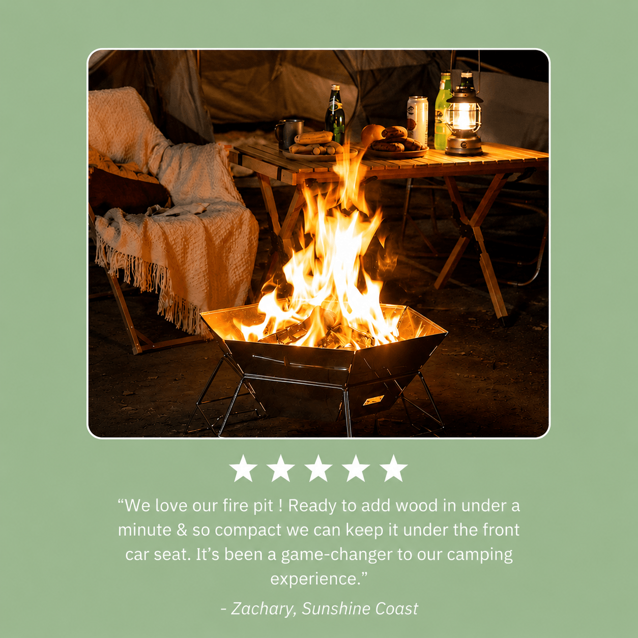 TheWildernest™  HexFlame Pit & Grill